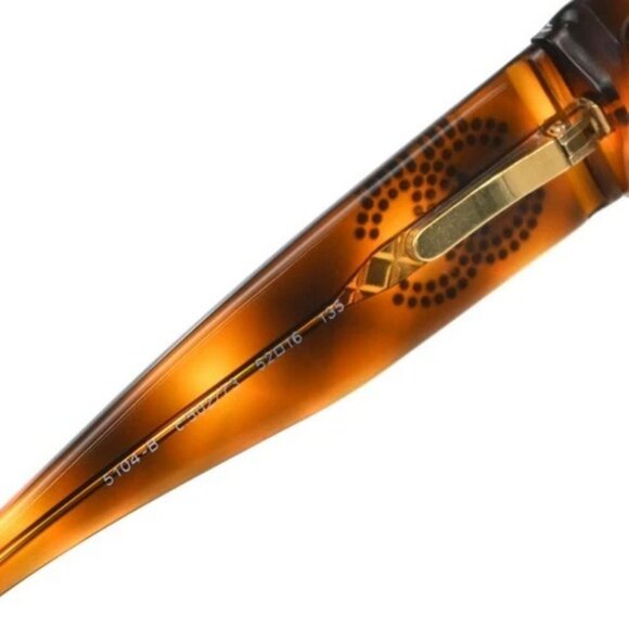 CHANEL CC Logo Sunglasses Eye Wear Plastic Brown GHW Italy 5104-B 63RF983 - Picture 11 of 12